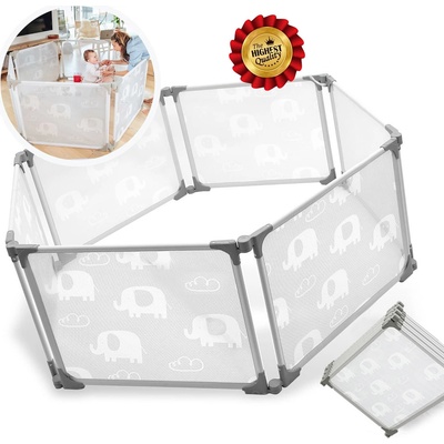 iMex Kids ohrádka Premium W5312 Flexible 6v1 šestihranná šedá – Sleviste.cz iMex Kids ohrádka Premium W5312 Flexible 6v1 šestihranná šedá – Sleviste.cz