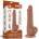 Lovetoy 7.5 Sliding Skin Dual Layer Dong Brown