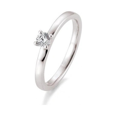 Sofia Diamonds prsteň z bieleho zlata s diamantom BE41 05992