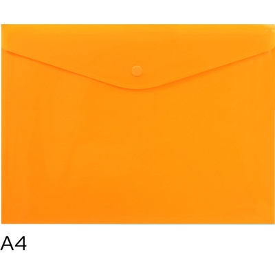 LUMA Obal spisový s klopou a drukem A4 neon LUMA, oranžový