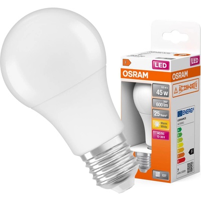 Osram Žiarovka LED SCLA45 E27 6,5W/827 12-36V AC/DC