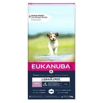 Eukanuba dog Puppy&Junior Small&Medium Grain Free12 kg
