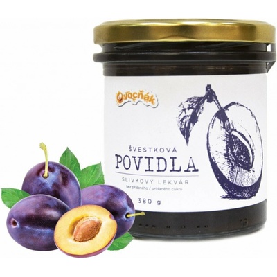 Ovočňák švestková Povidla ve skle 380 g – Zbozi.Blesk.cz