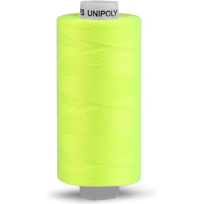 Polyesterové nitě Unipoly návin 500 m Varianta: 115 žlutozelená ost. neon, Balení: 10 ks