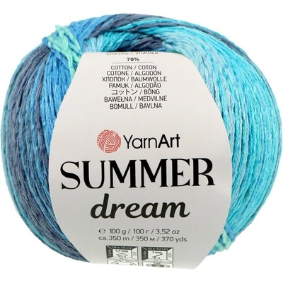 YarnArt Summer Dream 4304 odtiene modrej a tyrkysovej