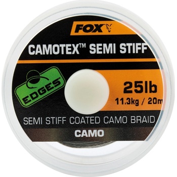 FOX šnúra Edges Camotex Semi Stiff 20m 25lb