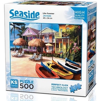 KS Games Пъзел KS Games от 500 части - Добре дошли на плажа (20044)