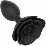  Large Rose Anal Plug Black