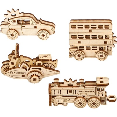 UGears Дървен 3D пъзел Ugears от 61 части - Хари Потър: Фантастични Автомобили (U-70262 )
