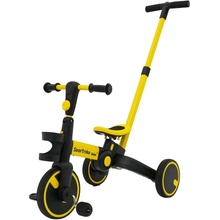 SporTrike Happy Bike 3v1 s Vodiacou tyčou gumové kolesá žlté