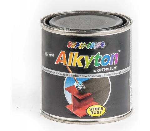 Alkyton žáruvzdorná vypalovací kovářská černá barva 0,25L RUST-OLEUM