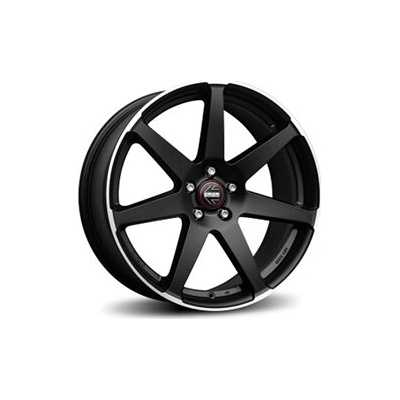 MOMO SEVEN 8.5x19 5x114.3 ET40 black matt polished