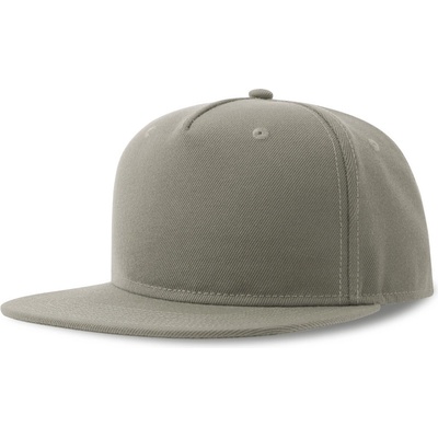 Atlantis Headwear Snap Five-S 5 panelová baseballová COT33025607699-grey Šedá