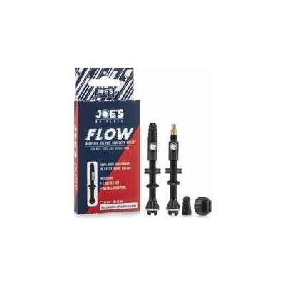 Cyklistické ventilky JOE'S FLOW HIGH AIR VOLUME VALVE 55MM - PAIR NEW SIZE! Dummy