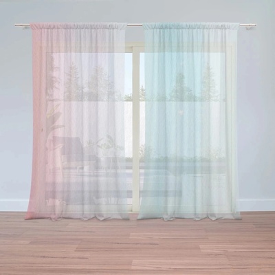 Sablio Záclony Cukrová vata : 2ks 150x250cm