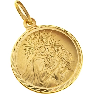 Argento Zlatý přívěsek Škapulíř 8A060