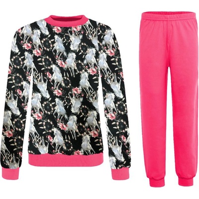 Jaks pyžamo s koňmi růžové