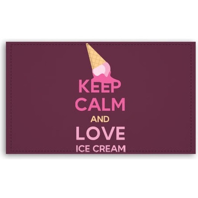 Fotoobraz 120x70 cm velký Keep calm and love ice cream