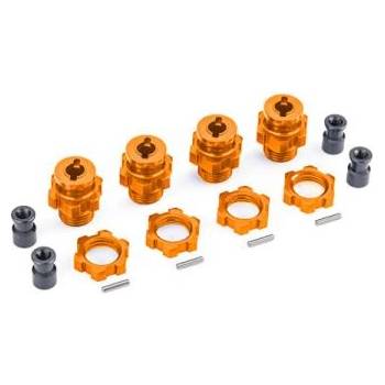 Traxxas главина на колелото къса алуминиева оранжева (за #9080)