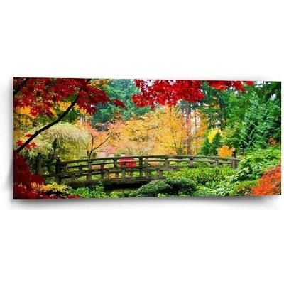 Sablio Obraz Most v parku - 110x50 cm