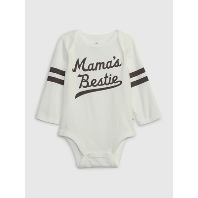 GAP Baby body MAMA Mix & Match Biela
