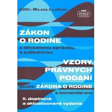 Zákon o rodine s dôvodovou správou, a judikatúrou Vzory právních podání