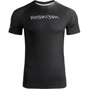 HOLY BLVK Мъжка тениска (техническа) holy blvk - rashguard - yves saint satan - hb029