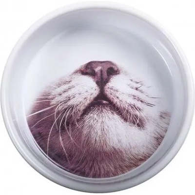 PET BRANDS MOP Ceramic Cat Feeding Bowl - Луксозна керамична купа "Котешка муцунка", за храна или вода 12х5 см, Англия - MOP01