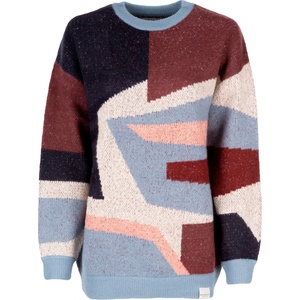IRIEDAILY Дамски пуловер Iriedaily Women's Fady Knit Jumper - Navy / Red (117-2406-0513)