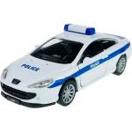 Welly Полицейска количка Peugeot Coupé 407, мащаб 1: 34 од Welly CityDuty (49720D-PEU)