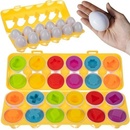 FunPlay 5966 Vzdělávací skládačka vajíčka tvary a barvy 12 ks