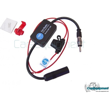 Anténní zesilovač rádia DIN - ANT208 - AM / FM (88-108MHz) - velmi silný signál