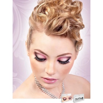 Image 1 of Черни мигли с наниз от кристали