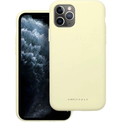 Roar Силиконов Калъф за iPhone 11 Pro, Roar Cloud-Skin Case, Жълт (5903396250538)