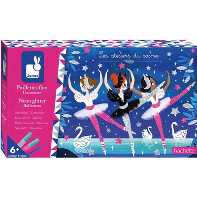 Janod Творчески комплект Janod - Неонови, блестящи балерини (J07945)