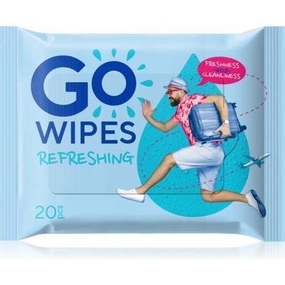 GoWipes Antibacterial osviežujúce vlhčené obrúsky 20 ks