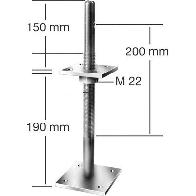 Coleman Botka podpěrná Výškově nastav.k zadlabání 071313000