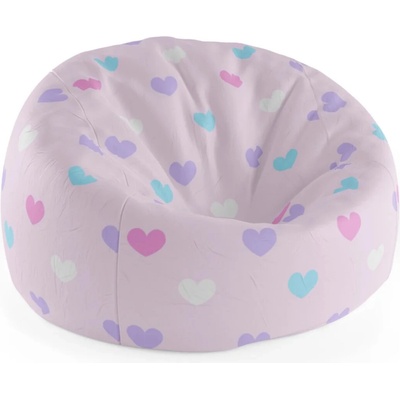 Sablio sedací vak Cocoon Srdce vedle srdce 75 x 45 x 35 cm