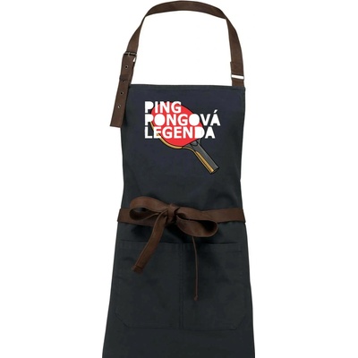 Drevené uhlie Ping Pongová legenda Zástera Vintage