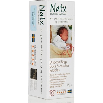 Naty Nature Babycare Vrecká na plienky bez vône 50 ks