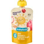 babylove Пюре от ябълка с банани, вишни и мюсли, 1+г, 100 g (1611328)