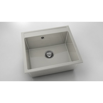 Image 1 of FAT Мивка Vanguard 226, Polymer marble, 11 Сив гранит, с включен сифон