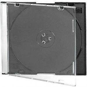  CD-BOX Тънки черни за 1 CD (slim box black)