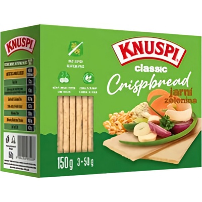 Knuspi Crispbread jarní zelenina 150 g – Hledejceny.cz