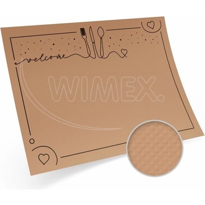 Wimex Papierové prestieranie welcome kraft 40x30 cm 200 ks