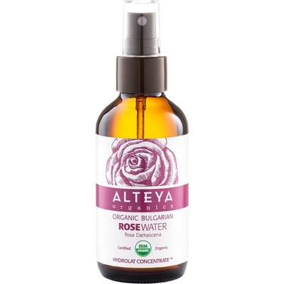 Alteya Organics Růžová voda bio v skle 120 ml