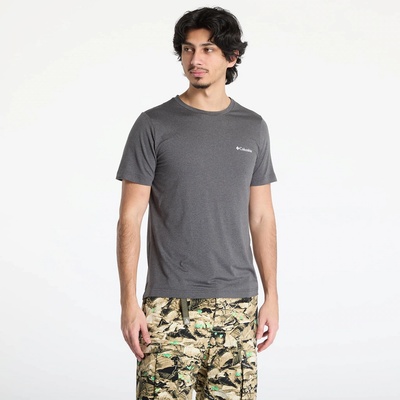 Columbia Kwick Hike Back Graphic Shortsleeve Tee Black Heather/ Linear View Multi