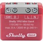 Shelly Смарт реле Shelly - 1PM Mini Gen4, Wi-Fi, с ватметър, червено (3800238070809)