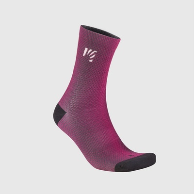 Karpos Logo Print dámske ponožky beet red vulcan pristine