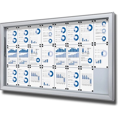 Jansen Display venkovní vitrína typu L 24 x A4